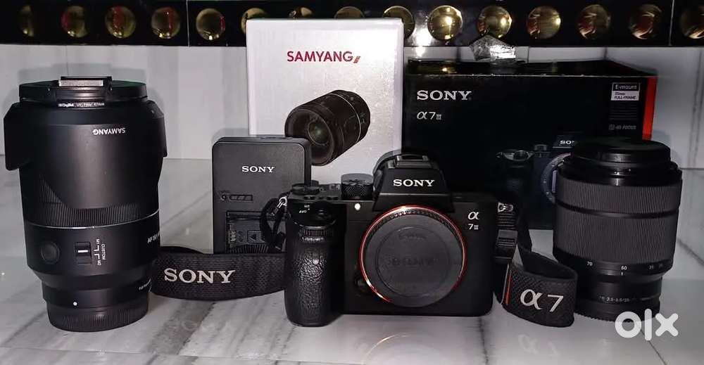 Sony A7iii with Sony 28-70 kit lense & 35mm 1.4 Samyang New Lense