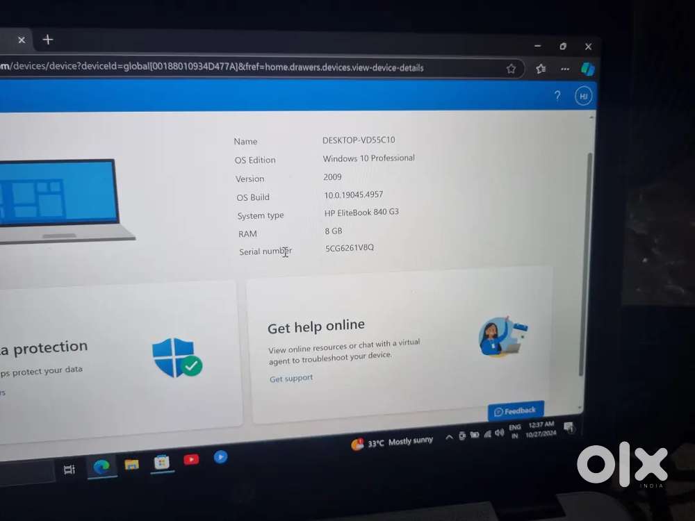 Hp laptop elitebook