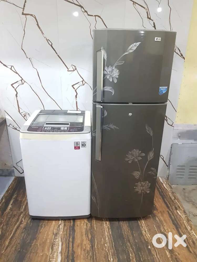 *1*Lg flower model refrigerator & lg smart inverter washing machine*1*