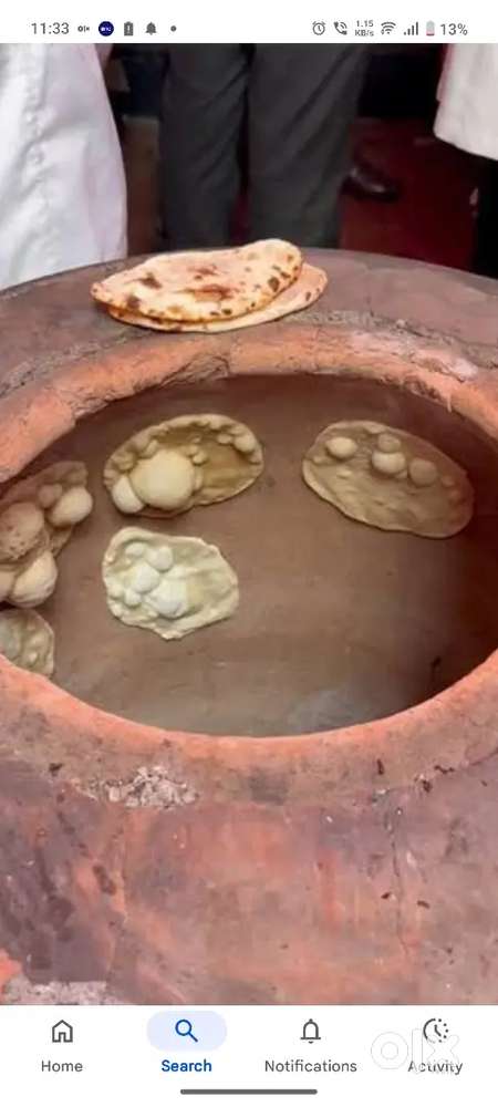 Tandoori carigar chaiye dhabe ke liye