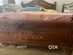 Teak Wood queen size Cot and Bed