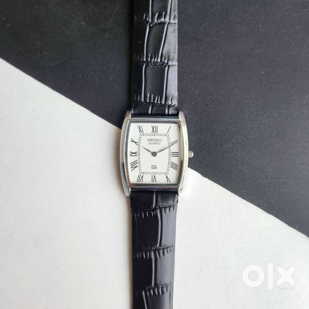 Quartz Seiko Slim Barrel White Face Men's watch