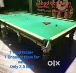 1 Pool 1 Snooker table for sale. Demand 2.5 lakh in a good condition