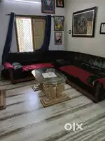 L shape Sofa & Dining table for sale