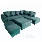 Super discount buy new sofa 8499, L size sofa 13990/-EMI on bajaj