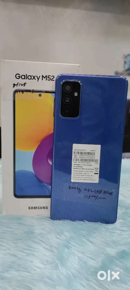 Samsung Galaxy M52 5G 8/128GB in good condition with box charger