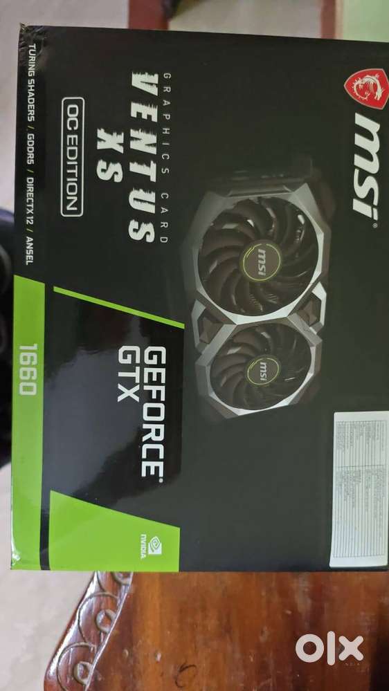 MSI 6 GB GTX 1660 pci_e Ventus XS 6G OC GDDR5