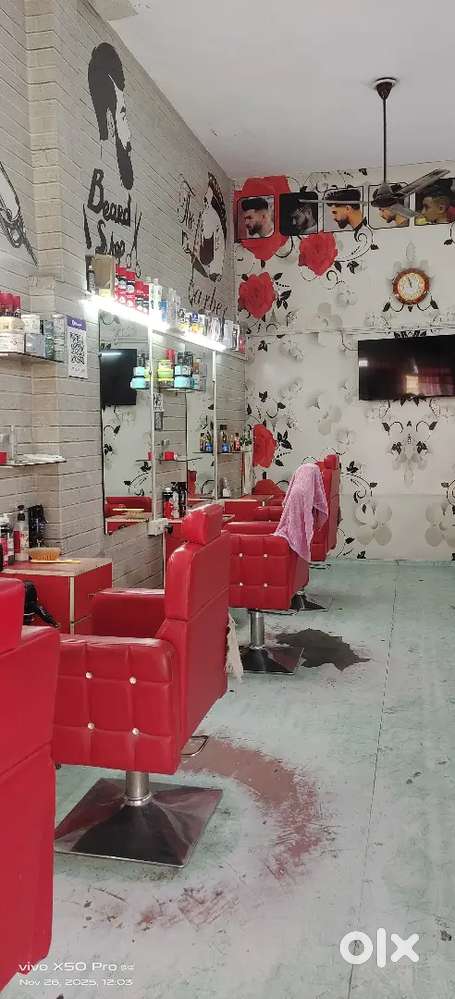 Hair-cut, beard, and faisal ect.