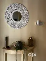 Rajasthani Hand crafted mirror and Matching console Table