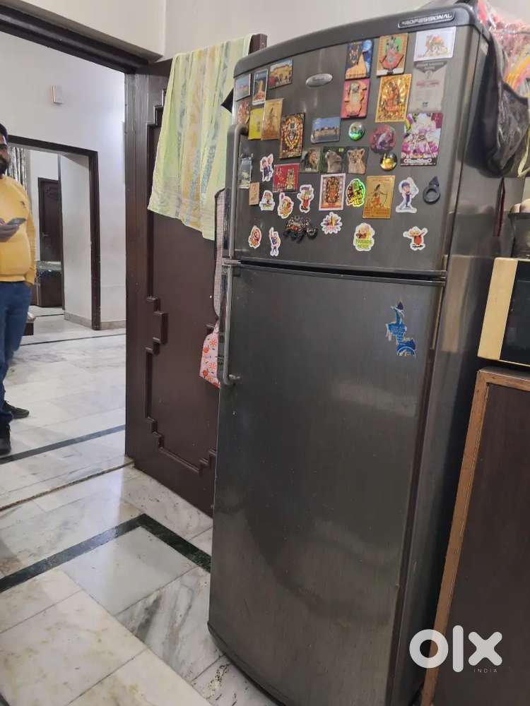 Working whirlpool double door fridge