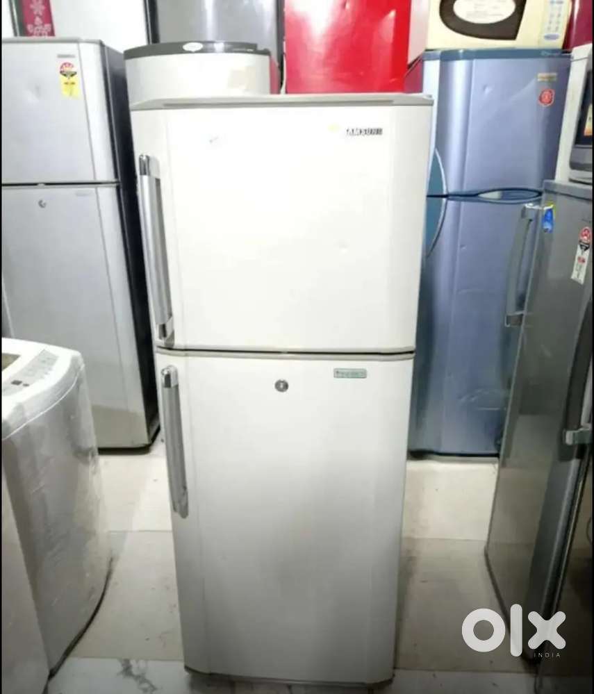 Double door silver nano 230 litres refrigerator silver colour