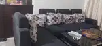 Sofa set with cushions