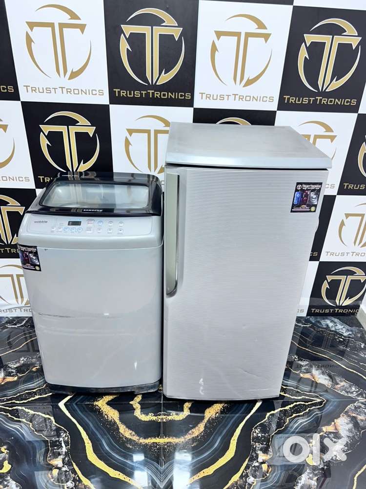Samsung 190ltrs and Samsung wobble 6.5kg  washing machine combo AVABLE