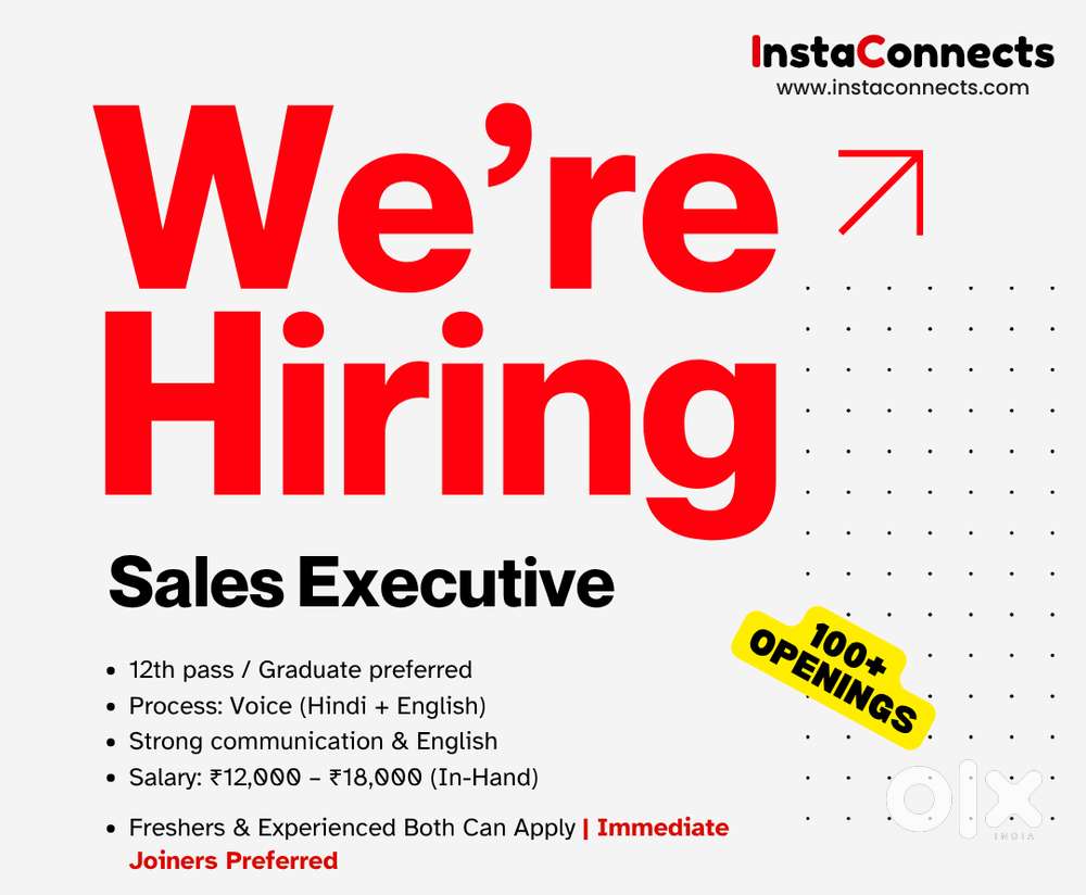We’re Hiring – Customer Support Executive (100+ Openings)