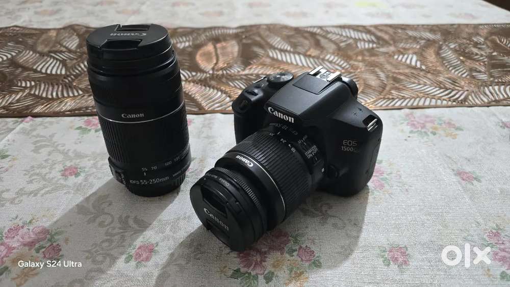 Canon 1500d with 250mm and 55mm lens new condition with accessories