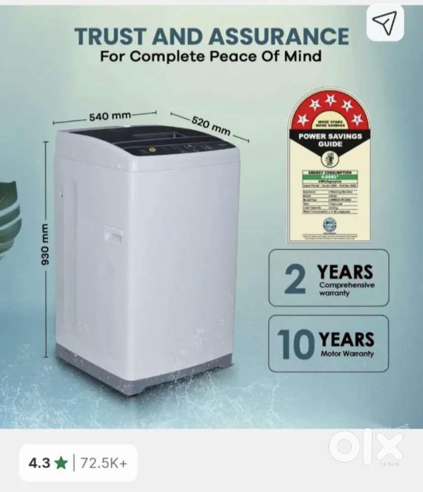 Haier
6.5 kg  Fully Automatic Top Load Brown, Grey (HWM65-FE)