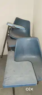 Study Chair and Wooden Desk, Bench, Greeboard, Whiteboard