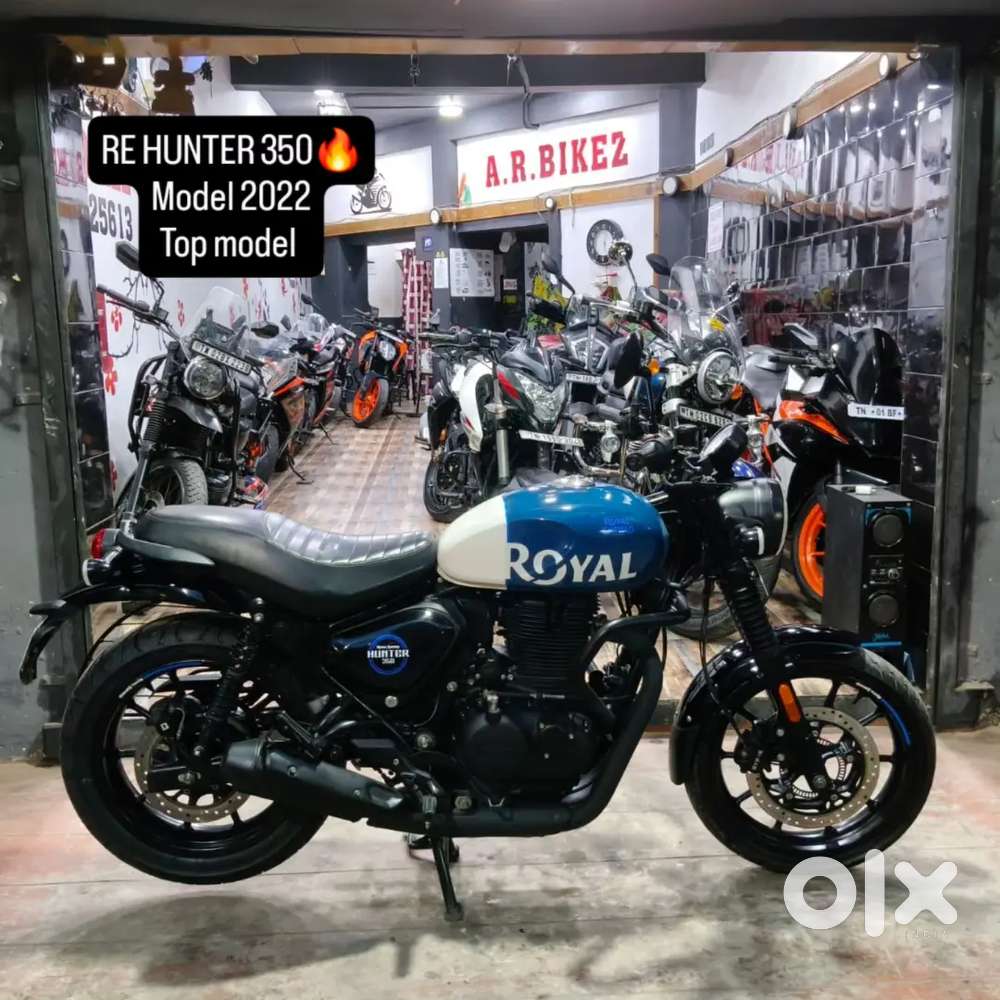 ROYAL ENFIELD HUNTER 350 Blue ABS TOP MODEL