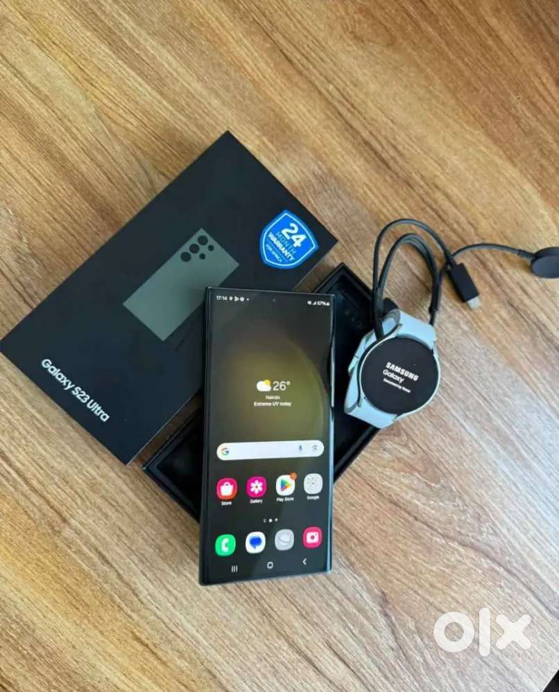 Samsung S23 ultra green colour with bill box