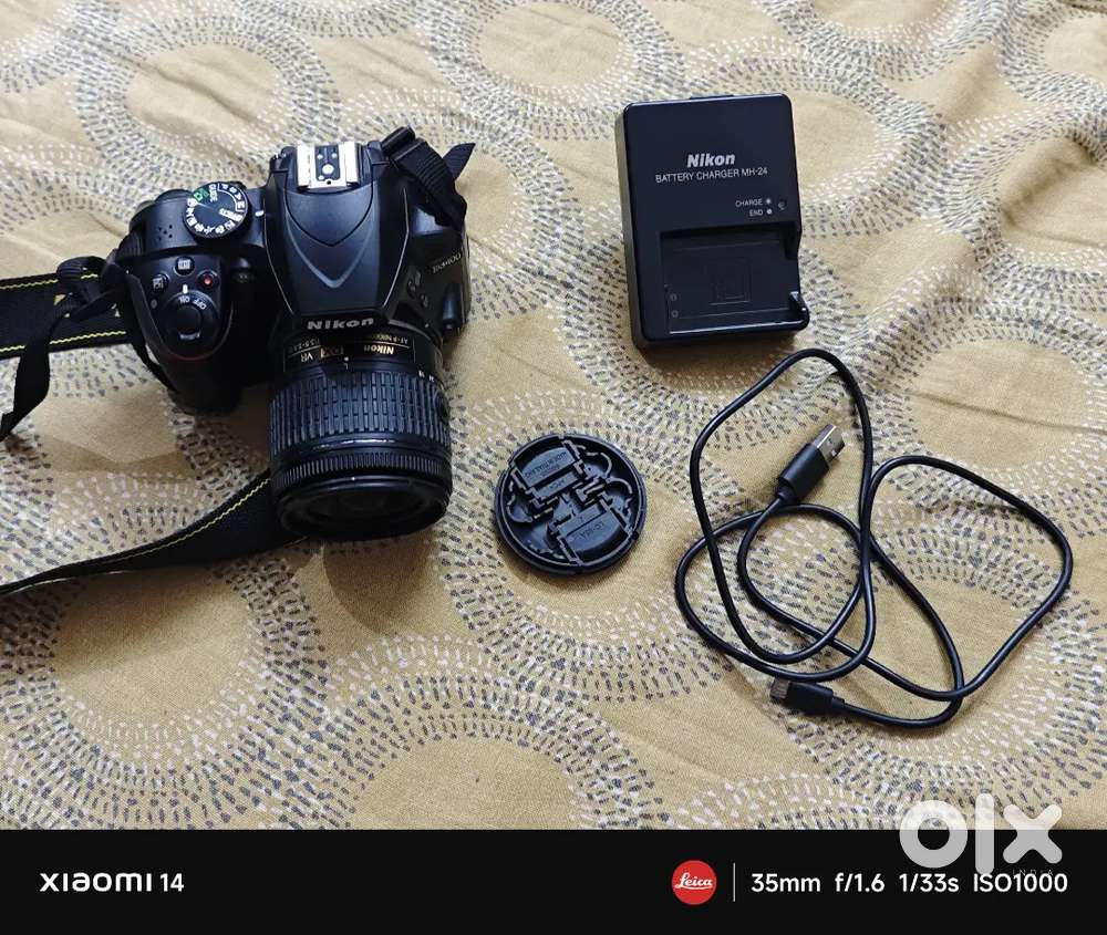 Nikon D3400 with kit lens 18-55mm 3.5-5.6 VR
