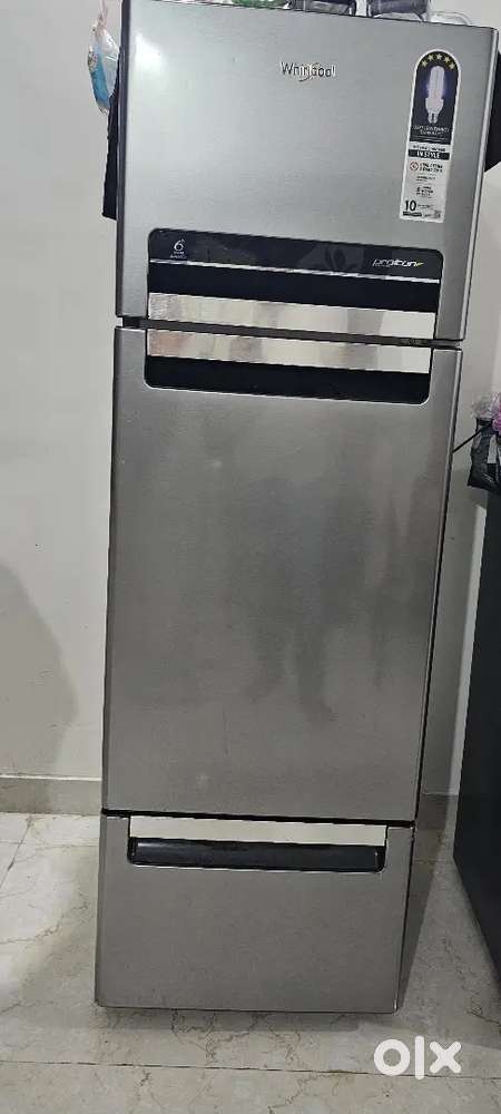 Whirlpool 3 door refrigerator only 8 months old