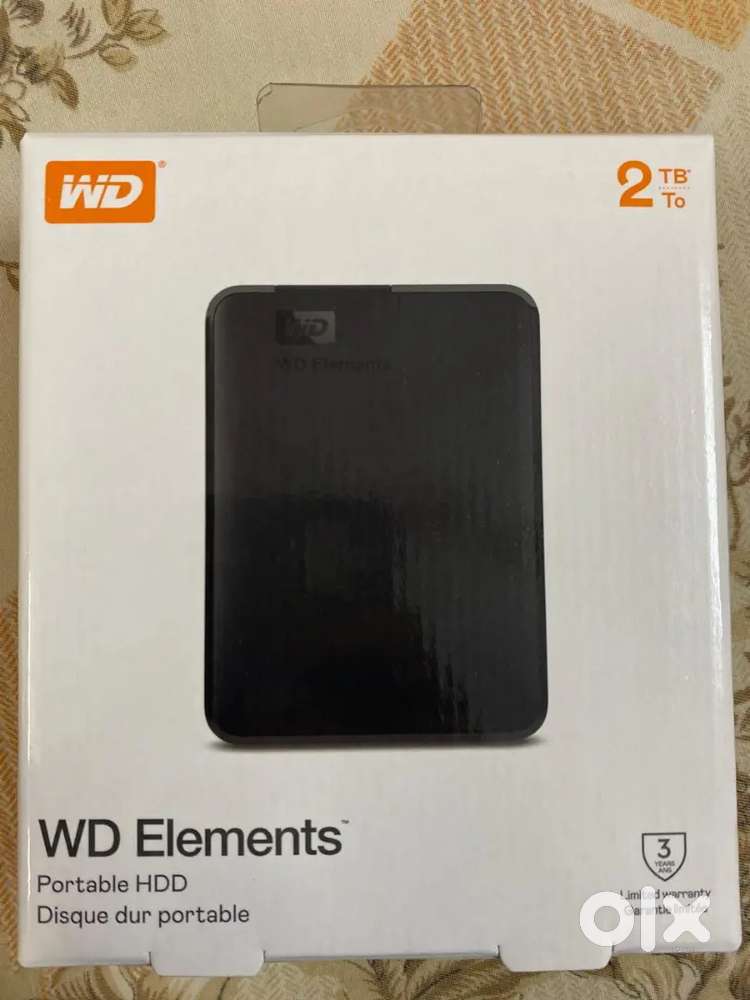 New Sealed Pack Original WD Elements 2TB External Hard Disk Drive(HDD)