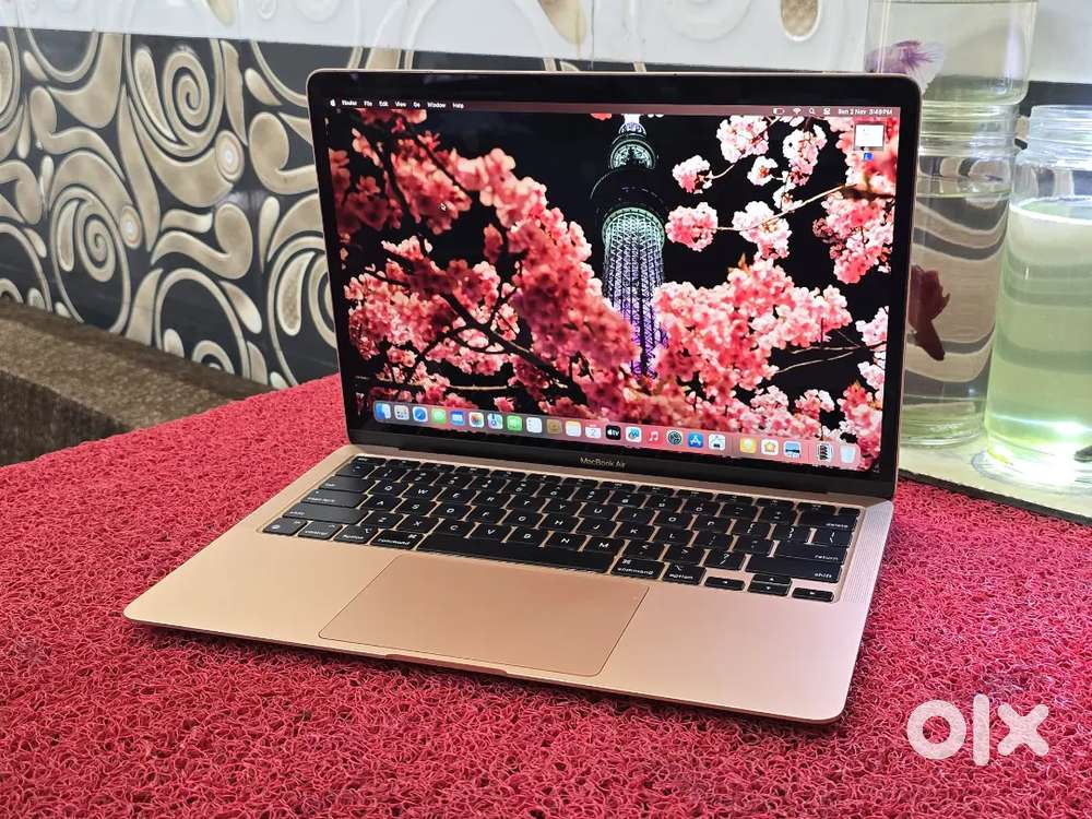 M1 Air 2022 Rose Gold  Macbook 8gb 256gb SSD 13inch Retina Touch iD