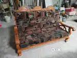 Teak 3 seater sofa, L shape teak sofa