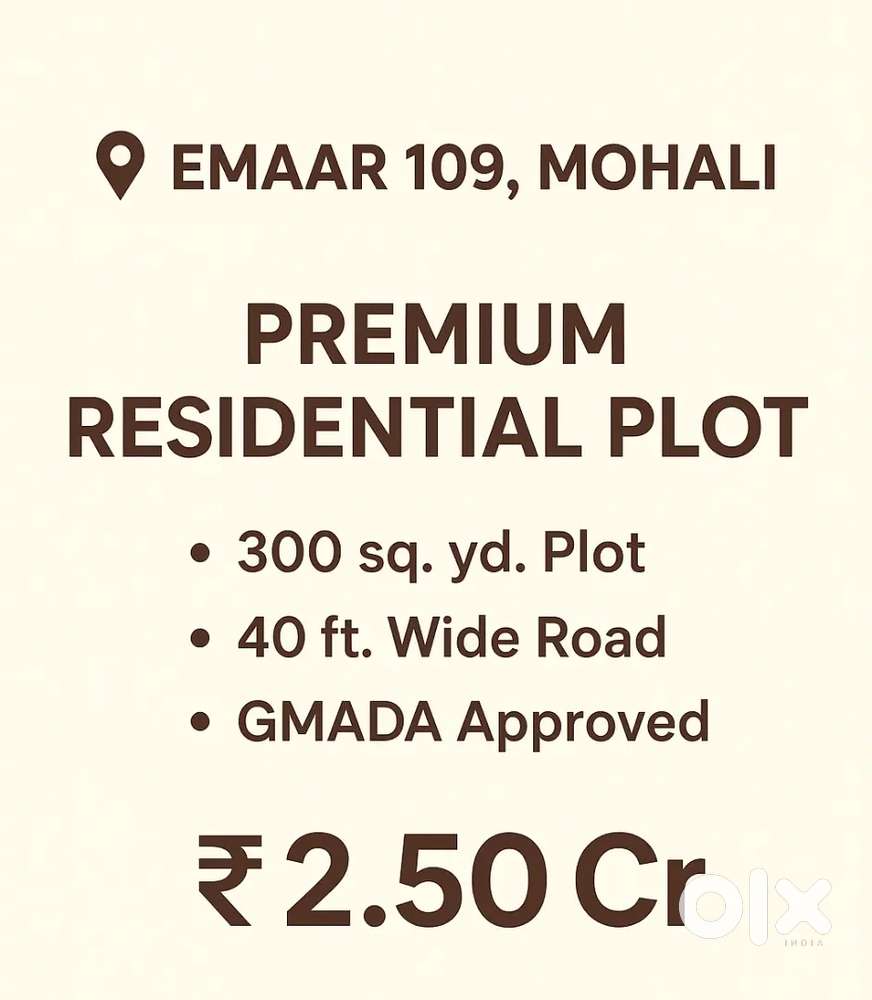 300sqyd plot sale in Emaar 109