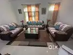 Seven seater sofa with centre table