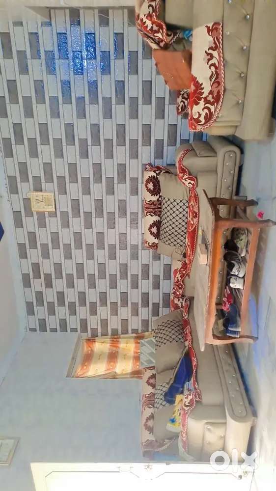 Seven Seater Sofa with Pillow grey color nice condition HBC A/ CANTT