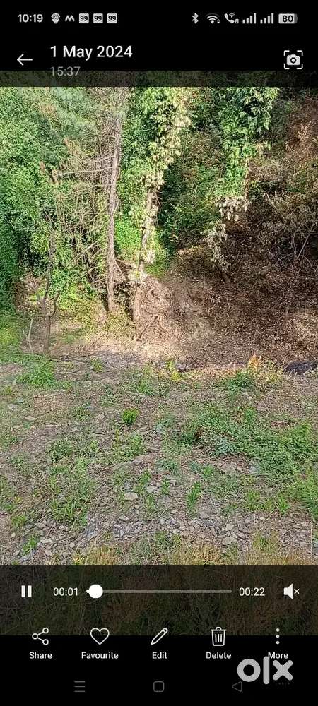 1 Bigha 7 biswa land (27 biswa) land . 2 side road. Shimla,Theog