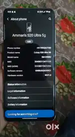 Samsung s20 ultra 5g neat and clean condition