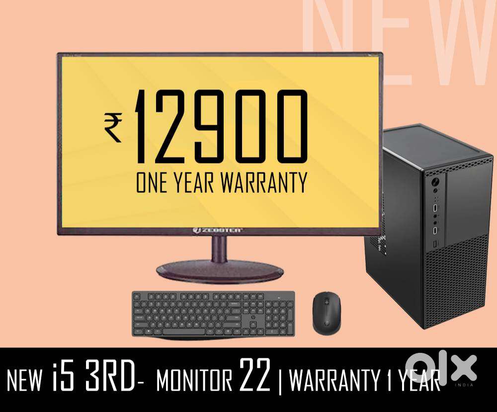 desktop computer  22 inch monitor  8GB RAM  GRAPHICS 2GB - 1 YR WAR