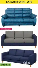 SAIRAM FURNITURE new luxury 3 seater sofa completely soft foam making