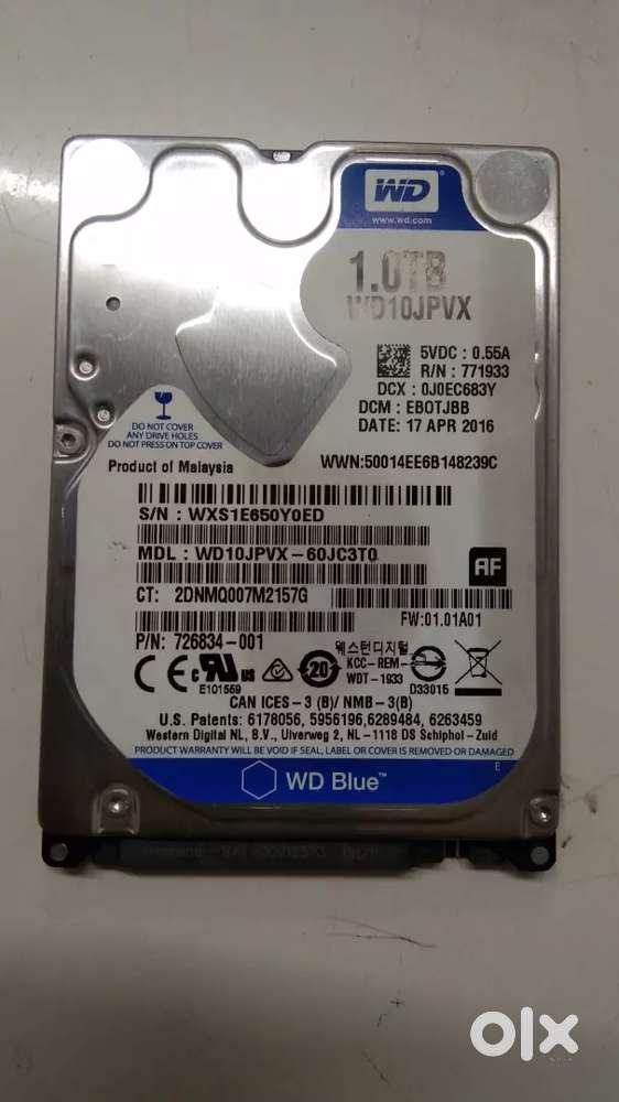 1TB WD LAPTOP HDD