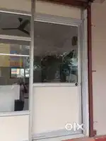 Glass door partition for office/shop