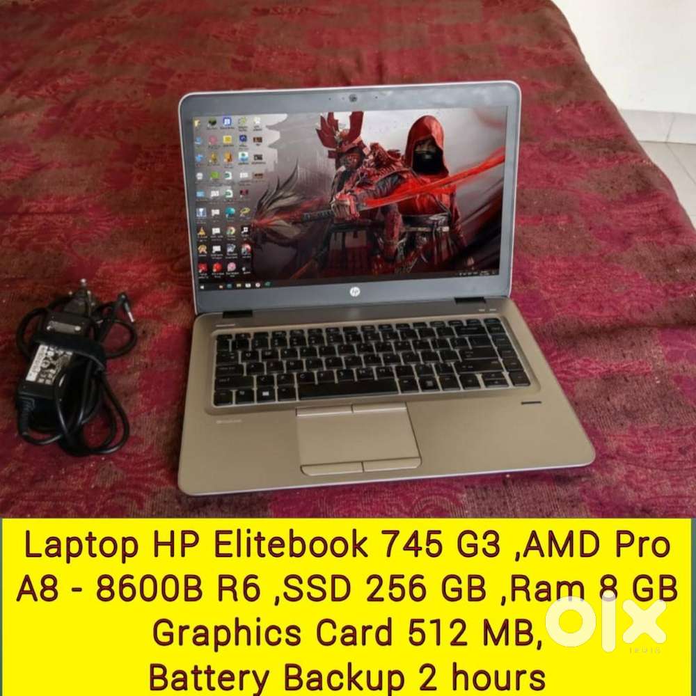Laptop HP (A8 - 8600B R6) SSD 256 GB ,Ram 8 GB