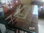 New glass dining table