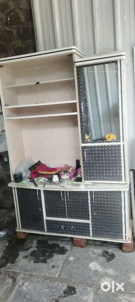 Dressing table and cupboard