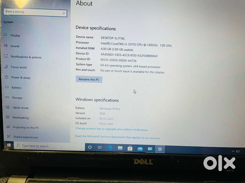 Dell Inspiron 15 Laptop – Intel Core i3