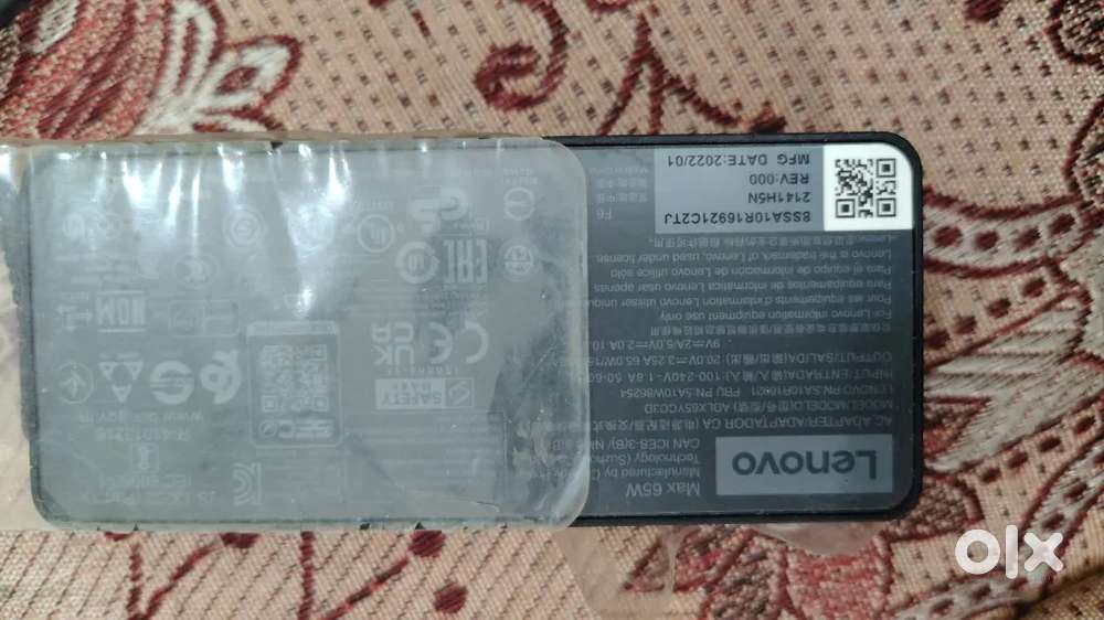 Lenovo type c laptop charger 3 pin power cable