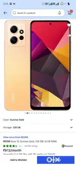 Mi note 12 4 g