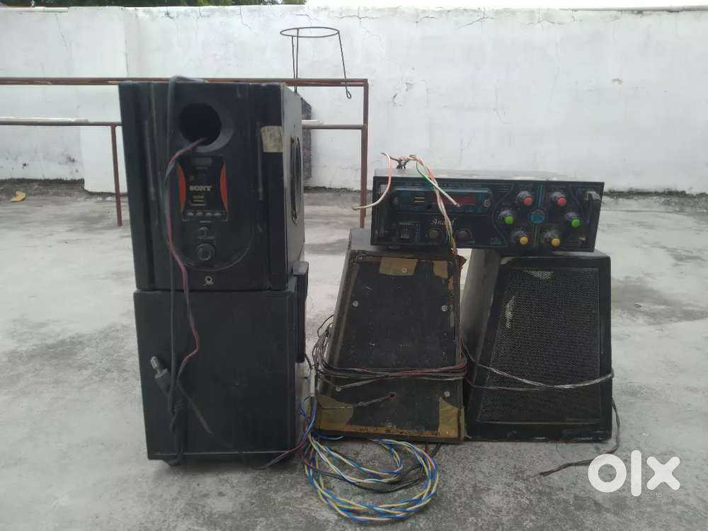 Amplifier & speakers & home theatre working condition