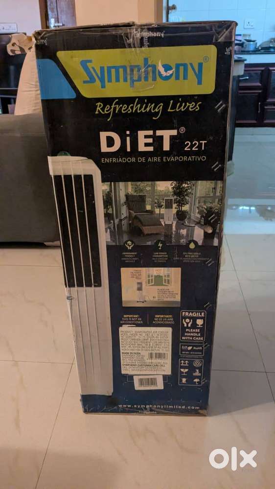 Symphony Diet 22T Air Cooler – Barely Used, Warranty Till Aug 2026