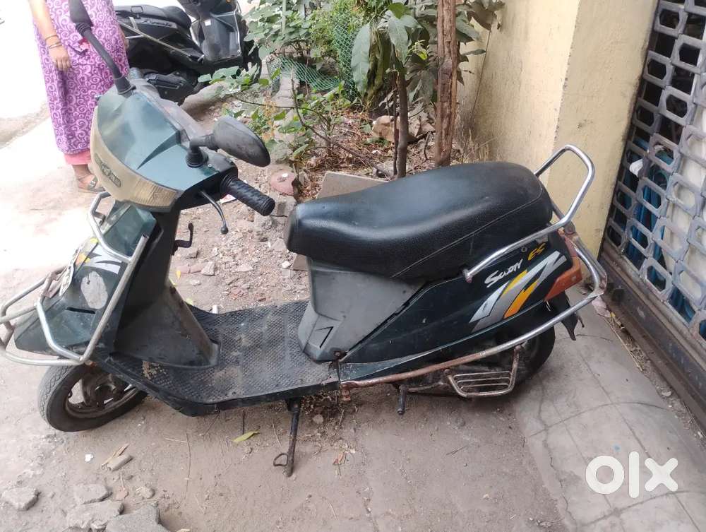 Tvs es self start new battery