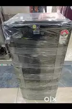 I'd67 haier black colour single door fridge 5 star rating  stabilizer