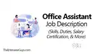 Office assistant for agency