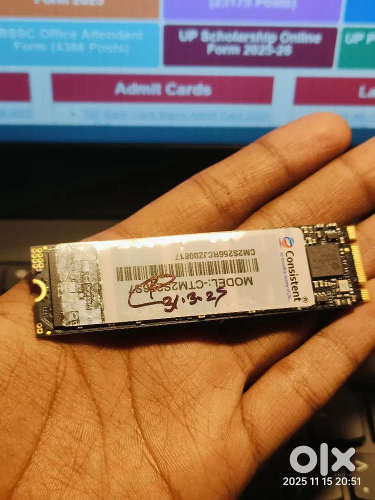 Consistent M.2 ssd 256gb
