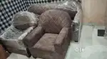 Brown colour me sofa set